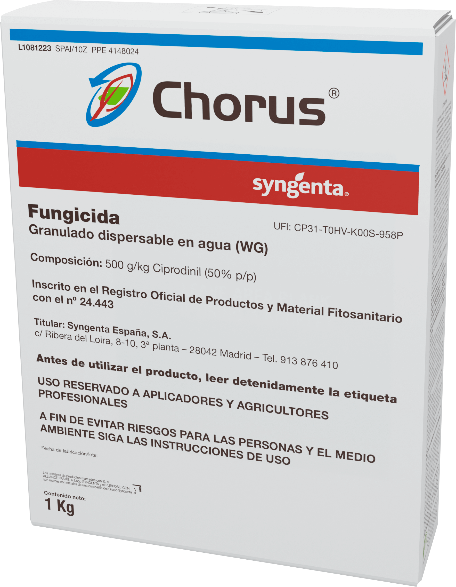CHORUS (ciprodinil 50%)