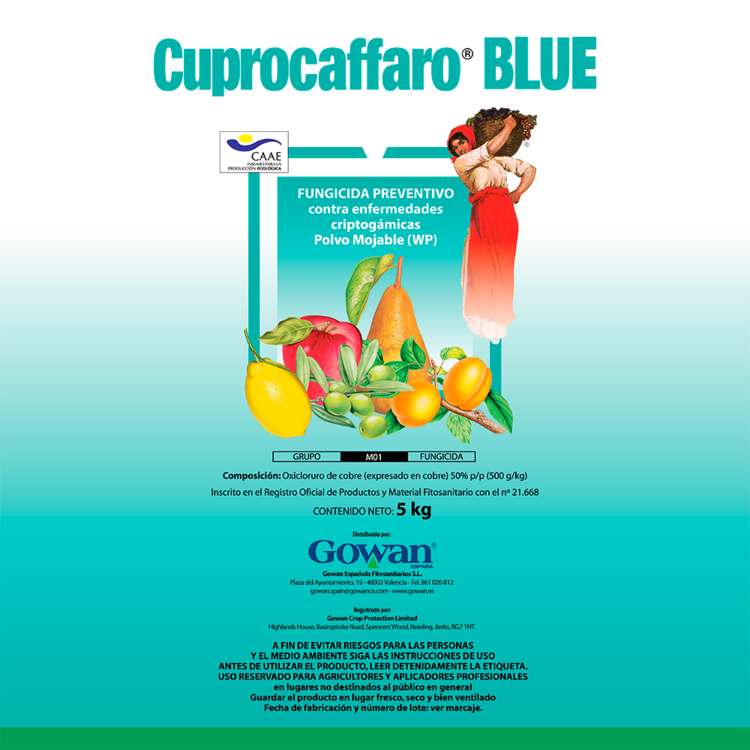 CUPROCAFFARO BLUE (oxicloruro de cobre 50)
